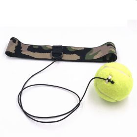 Boxing Reflex Ball Punching Ball on String with Headband Training Speed Reaction (green)