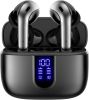 Bluetooth Headphones True Wireless Earbuds LED Power Display Earphones with Wireless Charging Case IPX5 Waterproof in-Ear Earbuds with Mic