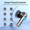 Bluetooth Headphones True Wireless Earbuds LED Power Display Earphones with Wireless Charging Case IPX5 Waterproof in-Ear Earbuds with Mic