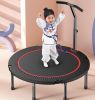 Mini Trampoline for Adults;  Safety Indoor Rebounder Trampoline for Kids Folding Small Trampoline with Storage Bag for Home Exercise Fitness;  Max L