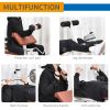 Soozier Multi-Position Weight Bench, Full Body Workout Adjustable Strength Training with Leg Developer for Home Gym, White/Brown