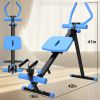 4-in-1 Ab Workout Exercise Equipment Rowing Machine Leg Press Machine Ab Glider Machine Roman Chair Fitness Equipment for Ab Workout