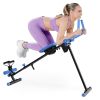 4-in-1 Ab Workout Exercise Equipment Rowing Machine Leg Press Machine Ab Glider Machine Roman Chair Fitness Equipment for Ab Workout
