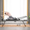 Pilates core bed, foldable home high quality, yoga studio same commercial fitness equipment (black)