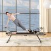 Pilates core bed, foldable home high quality, yoga studio same commercial fitness equipment (black)