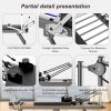 Pilates core bed, foldable home high quality, yoga studio same commercial fitness equipment (black)