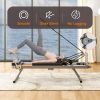 Pilates core bed, foldable home high quality, yoga studio same commercial fitness equipment (black)