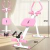4-in-1 Ab Workout Exercise Equipment Rowing Machine Leg Press Machine Ab Glider Machine Roman Chair Fitness Equipment