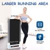 Walking Pad Treadmill Under Desk,Portable Mini Treadmill 265 lbs Capacity with Remote Control, Bluetooth and LED Display.