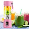 Portable Juicer Blender USB Rechargeable Juicer with 6 Blades Powerful Motor