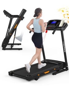 FYC Folding Treadmill for Home Office Use Walking Jogging Running Machine Incline Treadmill 330LBS Weight Capacity Foldable Compact Treadmill