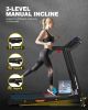 FYC Folding Treadmill for Home Office Use Walking Jogging Running Machine Incline Treadmill 330LBS Weight Capacity Foldable Compact Treadmill