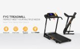 FYC Folding Treadmill for Home Office Use Walking Jogging Running Machine Incline Treadmill 330LBS Weight Capacity Foldable Compact Treadmill