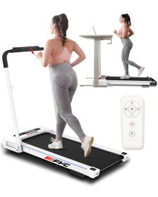 FYC Under Desk Treadmill - 2 in 1 Folding Treadmill for Home 300LBS Weight Capacity; Free Installation Foldable Treadmill