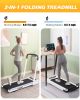 FYC Under Desk Treadmill - 2 in 1 Folding Treadmill for Home 300LBS Weight Capacity; Free Installation Foldable Treadmill