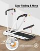 FYC Under Desk Treadmill - 2 in 1 Folding Treadmill for Home 300LBS Weight Capacity; Free Installation Foldable Treadmill