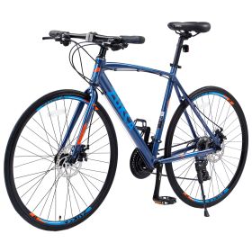 24 Speed Hybrid Bike Disc Brake 700C Road Bike For Men / Women City Bicycle..