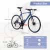 24 Speed Hybrid Bike Disc Brake 700C Road Bike For Men / Women City Bicycle..