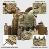 Quick Release Airsoft Weighted Military Breathable Vests (CP)
