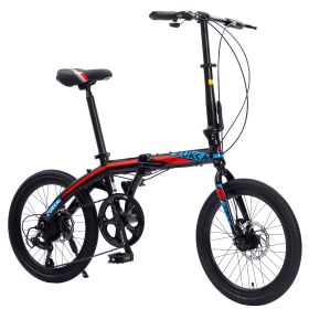 20 " folding city bike aluminum frame 8 speed folding bike