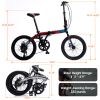 20 " folding city bike aluminum frame 8 speed folding bike