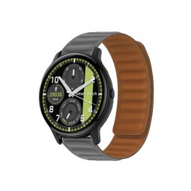 MagPRO Smartwatch With Magnetic Belt And Activity Tracker (Round Gray)