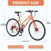 7 Speed Hybrid bike Disc Brake 700C Road Bike For men women