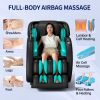 Full Body Massage Chair, Full Body Zero Gravity with 3D Massage Mechanism, 6 Auto Massage Mode, Waist and Calf Heater, Bluetooth Speaker