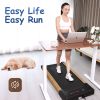 Walking Pad Treadmill Under Desk,Portable Mini Treadmill 265 lbs Capacity with Remote Control, Bluetooth and LED Display. (brown / black)