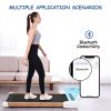 Walking Pad Treadmill Under Desk,Portable Mini Treadmill 265 lbs Capacity with Remote Control, Bluetooth and LED Display. (brown/white)