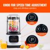 VEVOR Professional Blender with Shield, Commercial Countertop Blenders, 68 oz Glass Jar Blender Combo, Stainless Steel 9 Speed
