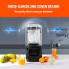 VEVOR Professional Blender with Shield, Commercial Countertop Blenders, 68 oz Blender Combo, Stainless Steel 9 Speed & 5 Functions Blender