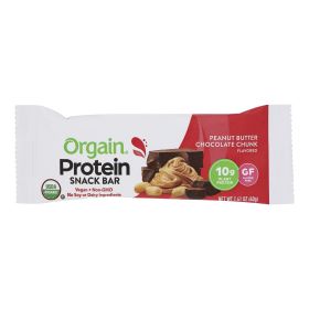 Orgain Organic Protein Bar - Peanut Butter Chocolate Chunk - Case Of 12
