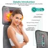 Full Body Massage Mat with Heat 10 Neck Shiatsu Kneading Massage Heads