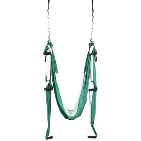 VEVOR Aerial Yoga Swing Set, 2.7 Yards Yoga Hammock Hanging Swing Aerial Sling Inversion Fly Kit Trapeze Inversion Equipment