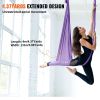 VEVOR Aerial Yoga Hammock & Swing, 4.4 Yards, Yoga Starter Kit with 100gsm Nylon Fabric, Antigravity Flying for All Levels Fitness Bodybuilding