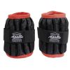 Pair of Adjustable Ankle/Wrist Weights Can Be Adjusted Weight Size - 2 x Weight Wraps Leg and Hand Weights - Adjustable Weights