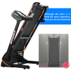 330LBS Folding Electric Treadmill Aerobic Training 14.8KM/h Running Fitness LCD Display 5in 3.5HP motor
