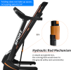 330LBS Folding Electric Treadmill Aerobic Training 14.8KM/h Running Fitness LCD Display 5in 3.5HP motor