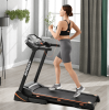 330LBS Folding Electric Treadmill Aerobic Training 14.8KM/h Running Fitness LCD Display 5in 3.5HP motor