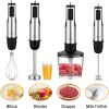 Immersion Blender Handheld, 1100W 5-in-1 Multi-Purpose Hand Blender, 12-Speed Stick Blender, 600ml Beaker, 500ml Chopper, Egg Whisk