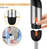 Immersion Blender Handheld, 1100W 5-in-1 Multi-Purpose Hand Blender, 12-Speed Stick Blender, 600ml Beaker, 500ml Chopper, Egg Whisk