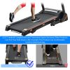 Folding Electric 3.5HP Treadmill With Incline Medium Running Machine Motorized LCD Gym 330lbs Folding Treadmill Electric Motorized Power 14.8KM/H Run