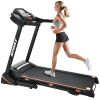 Folding Electric 3.5HP Treadmill With Incline Medium Running Machine Motorized LCD Gym 330lbs Folding Treadmill Electric Motorized Power 14.8KM/H Run