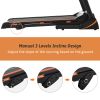 Folding Electric 3.5HP Treadmill With Incline Medium Running Machine Motorized LCD Gym 330lbs Folding Treadmill Electric Motorized Power 14.8KM/H Run