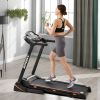 Folding Electric 3.5HP Treadmill With Incline Medium Running Machine Motorized LCD Gym 330lbs Folding Treadmill Electric Motorized Power 14.8KM/H Run