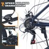27.5 Inch Wheels 21 Speed Mountain Bike, for Men Women, Front Suspension,Aluminum Alloy Frame