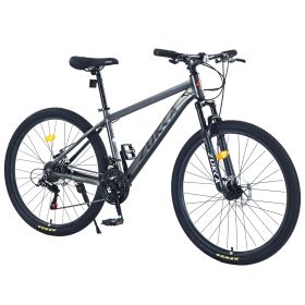 27.5 Inch Wheels 21 Speed Mountain Bike, for Men & Women, Front Suspension,Aluminum Alloy Frame