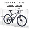 27.5 Inch Wheels 21 Speed Mountain Bike, for Men & Women, Front Suspension,Aluminum Alloy Frame