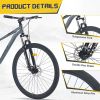 29 Inch Wheels Single Speed Mountain Bike. For Men Women, Front Suspension, Steel Frame